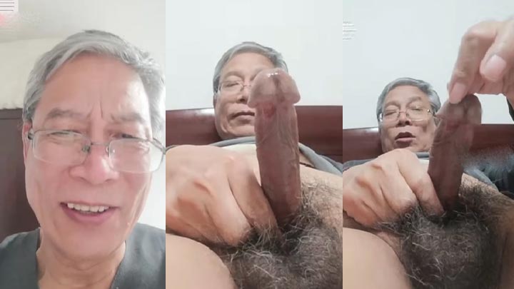 好色白发瘦老飞机射表情很享受